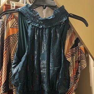 Alexa B. Semi formal dress. Green with shimmer. Size 4. Worn once